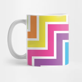 Colorful Zig Zag Back To School Pattern Mug